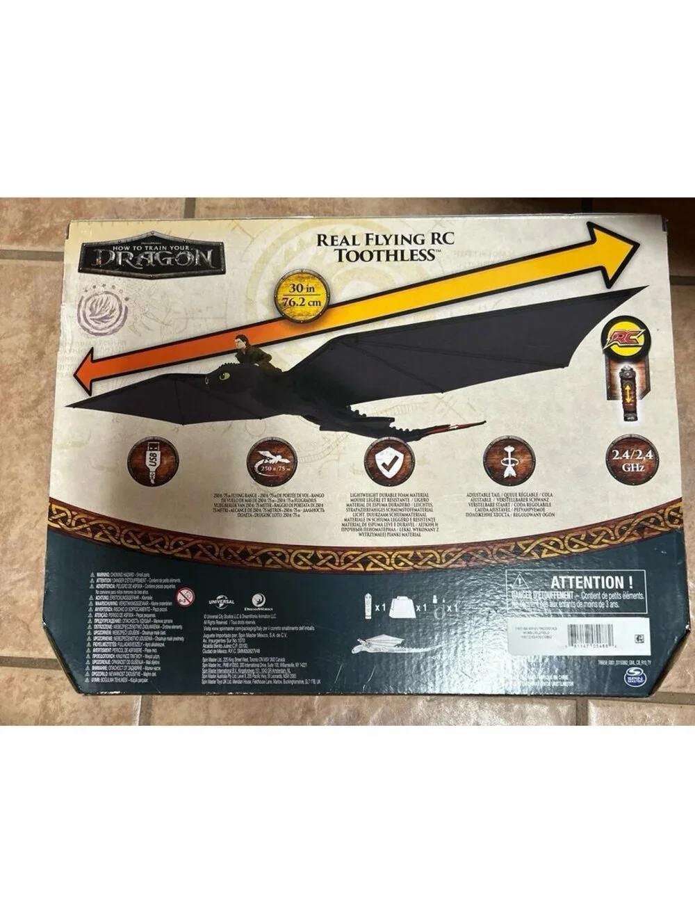 How to Train Your Dragon Real Flying RC Toothless Walmart Exclusive New